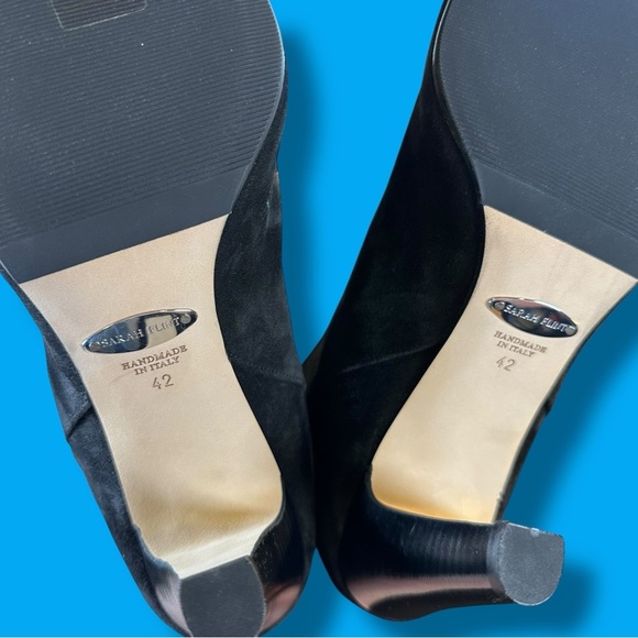 NWT Sarah Flint ‘Marina 85’ Boot in “Black Crosta Suede Leather” Size 11 - Picture 6 of 16